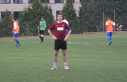 Five-a-side Football Tournament: The 2007 Prague Masters - Fighting Pukekos, hands on hips as they lose 2-0 to That's Right